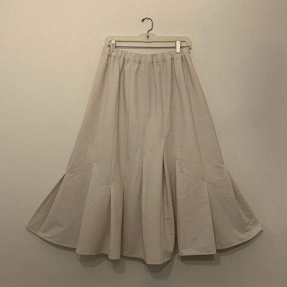 COS Dresses & Skirts - COS Mermaid Maxi Skirt Khaki Pleated Tan Minimalist Lagenlook - Medium
